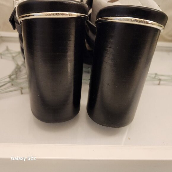 Michael Kors Black Calf Leather "Jagger Slides". NIB. Size 9.5 - Picture 6 of 12